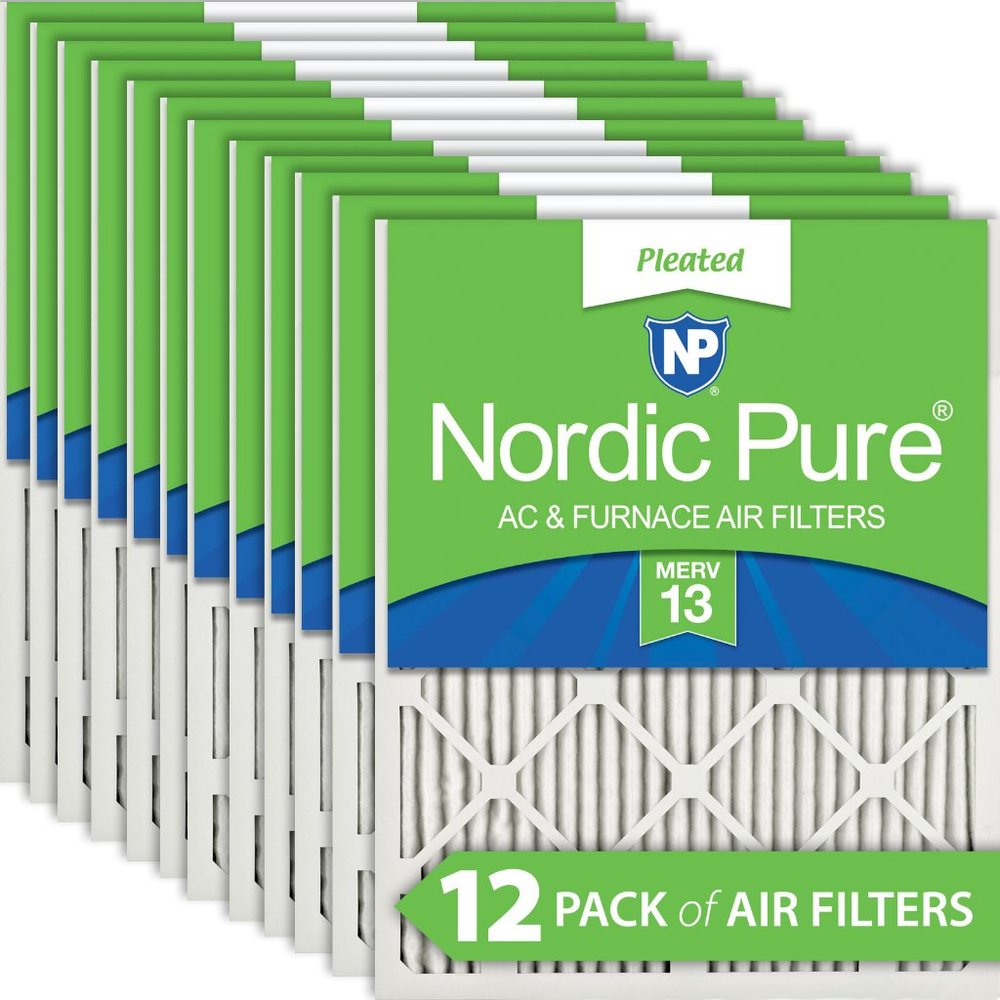 16x25x1 (15_1/2x24_1/2) Pleated MERV 13 Air Filters 3 PackCount Per Pack:12